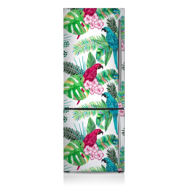 Funda magnética para refrigerador Mural de loros