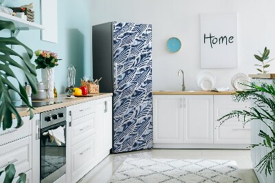 Funda magnética para refrigerador Hojas azules