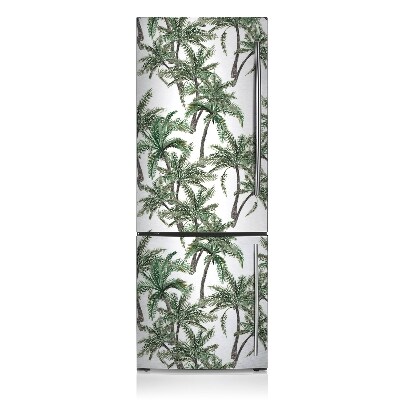 Funda magnética para refrigerador Tropics y palmeras