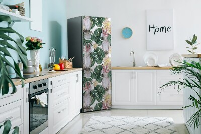 Funda magnética para refrigerador Loros tropicales