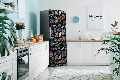 Funda magnética para refrigerador Flores coloridas