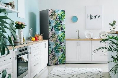 Cubierta magnética para refrigerador Mosaico tropical