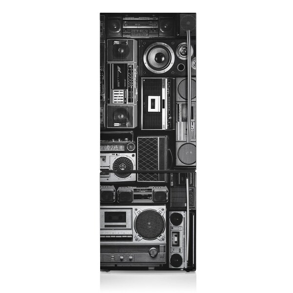 Funda magnética para refrigerador Old boom box