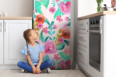 Funda magnética para refrigerador Hermosa flora