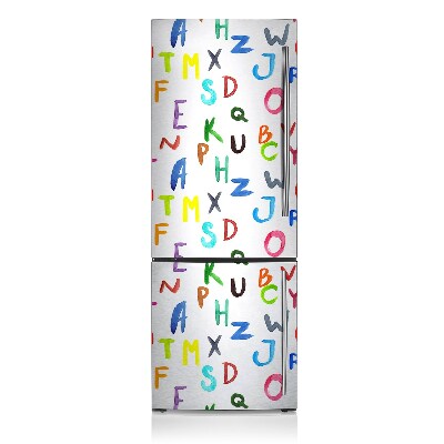 Funda magnética para refrigerador Letras coloridas