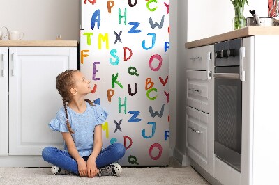 Funda magnética para refrigerador Letras coloridas