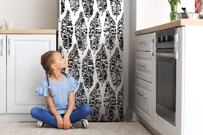 Funda magnética para refrigerador Diseños en hojas