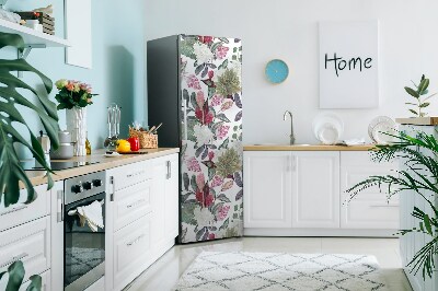 Funda magnética para refrigerador Flores coloridas