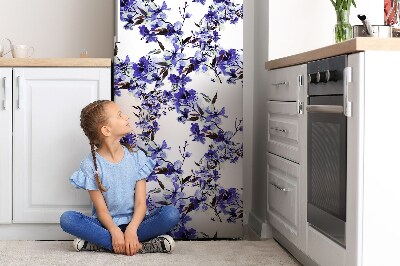 Funda magnética para refrigerador Flores azules