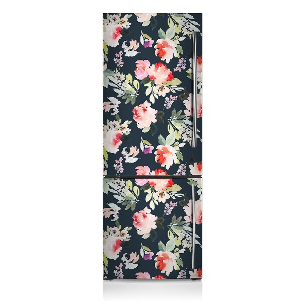 Funda magnética para refrigerador Flores pintadas