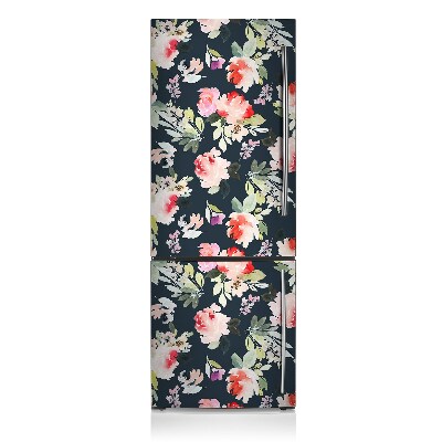 Funda magnética para refrigerador Flores pintadas