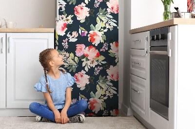 Funda magnética para refrigerador Flores pintadas