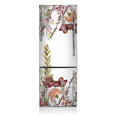 Funda magnética para refrigerador Campo lleno de flores