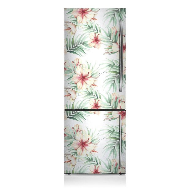 Imán decorativo para refrigerador Flores hawaianas