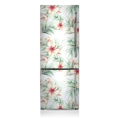 Imán decorativo para refrigerador Flores hawaianas