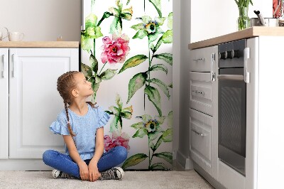 Funda magnética para refrigerador Flores de primavera