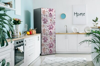 Funda magnética para refrigerador Flores rosadas