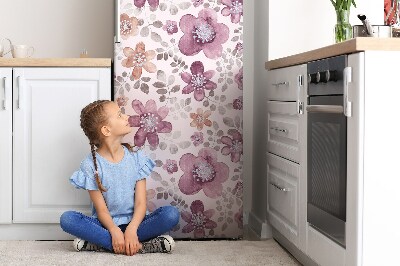Funda magnética para refrigerador Flores rosadas