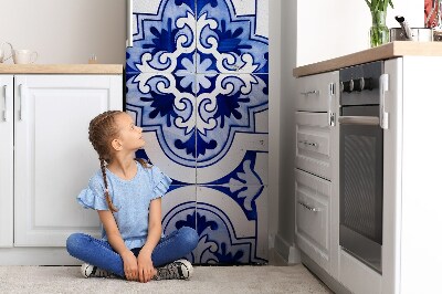 Funda magnética para refrigerador Plato azul