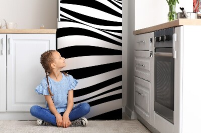 Funda magnética para refrigerador Olas en blanco y negro