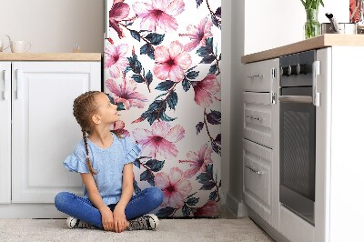 Funda magnética para refrigerador Flores hibiscus
