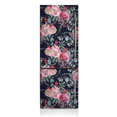 Funda magnética para refrigerador Flores y hojas