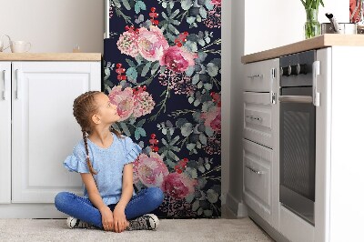 Funda magnética para refrigerador Flores y hojas