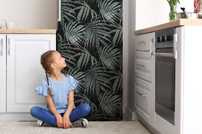 Funda magnética para refrigerador Monstera oscura