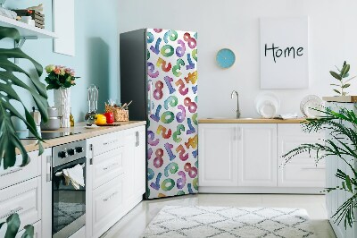 Funda magnética para refrigerador Letras coloridas