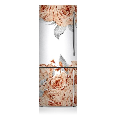 Imán decorativo para refrigerador Rosas con flores