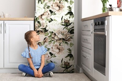 Imán decorativo para refrigerador Peony blooming