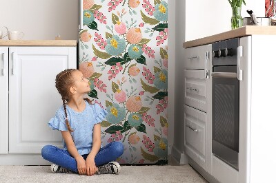 Imán decorativo para refrigerador Flores pintadas