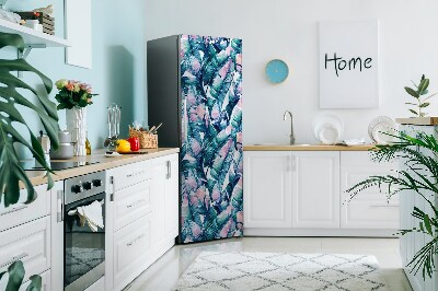 Imán decorativo para refrigerador Hojas pintadas coloridas