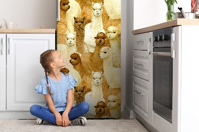 Imán decorativo para refrigerador Alpaca