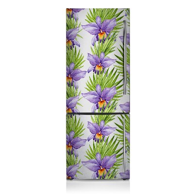 Imán decorativo para refrigerador Flores moradas