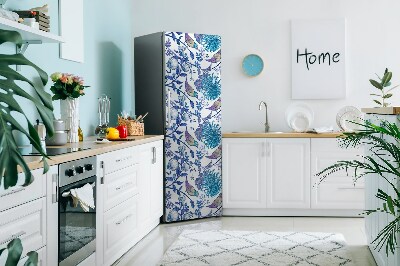 Imán decorativo para refrigerador Pájaros de primavera