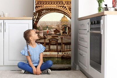 Cubierta magnética para refrigerador Torre eiffel