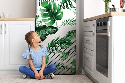 Funda magnética para refrigerador Puntos y hojas