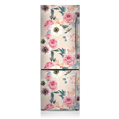 Funda magnética para refrigerador Flores pastel