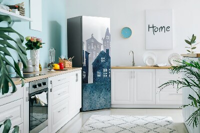 Funda magnética para refrigerador Ciudad nocturna