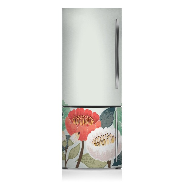 Funda magnética para refrigerador Flores de primavera