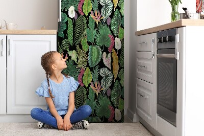 Funda magnética para refrigerador Hojas tropicales