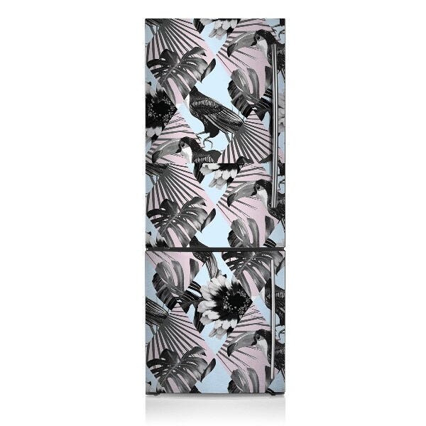 Funda magnética para refrigerador Mosaico tropical