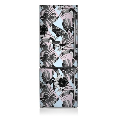 Funda magnética para refrigerador Mosaico tropical