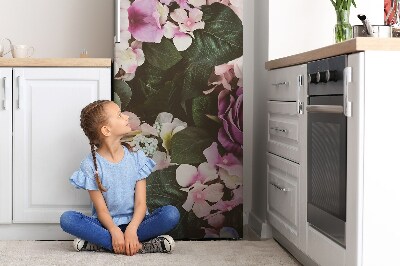 Funda magnética para refrigerador Flores barrocas
