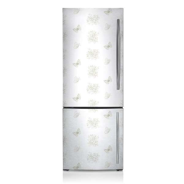 Cubierta magnética para refrigerador Mariposas y flores