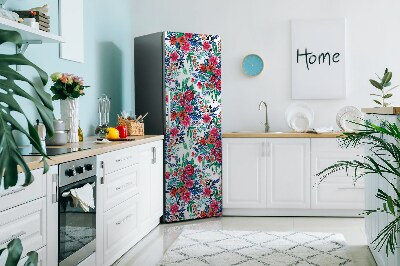 Cubierta magnética para refrigerador Flores coloridas