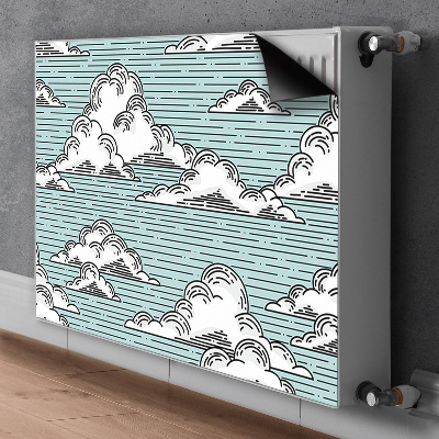 Cubierta del radiador Dibujo de nubes