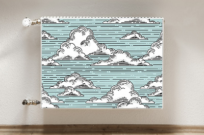 Cubierta del radiador Dibujo de nubes