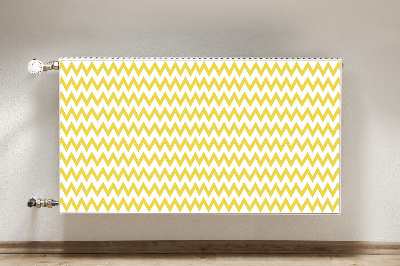 Cubierta magnética para radiador Zigzags amarillos
